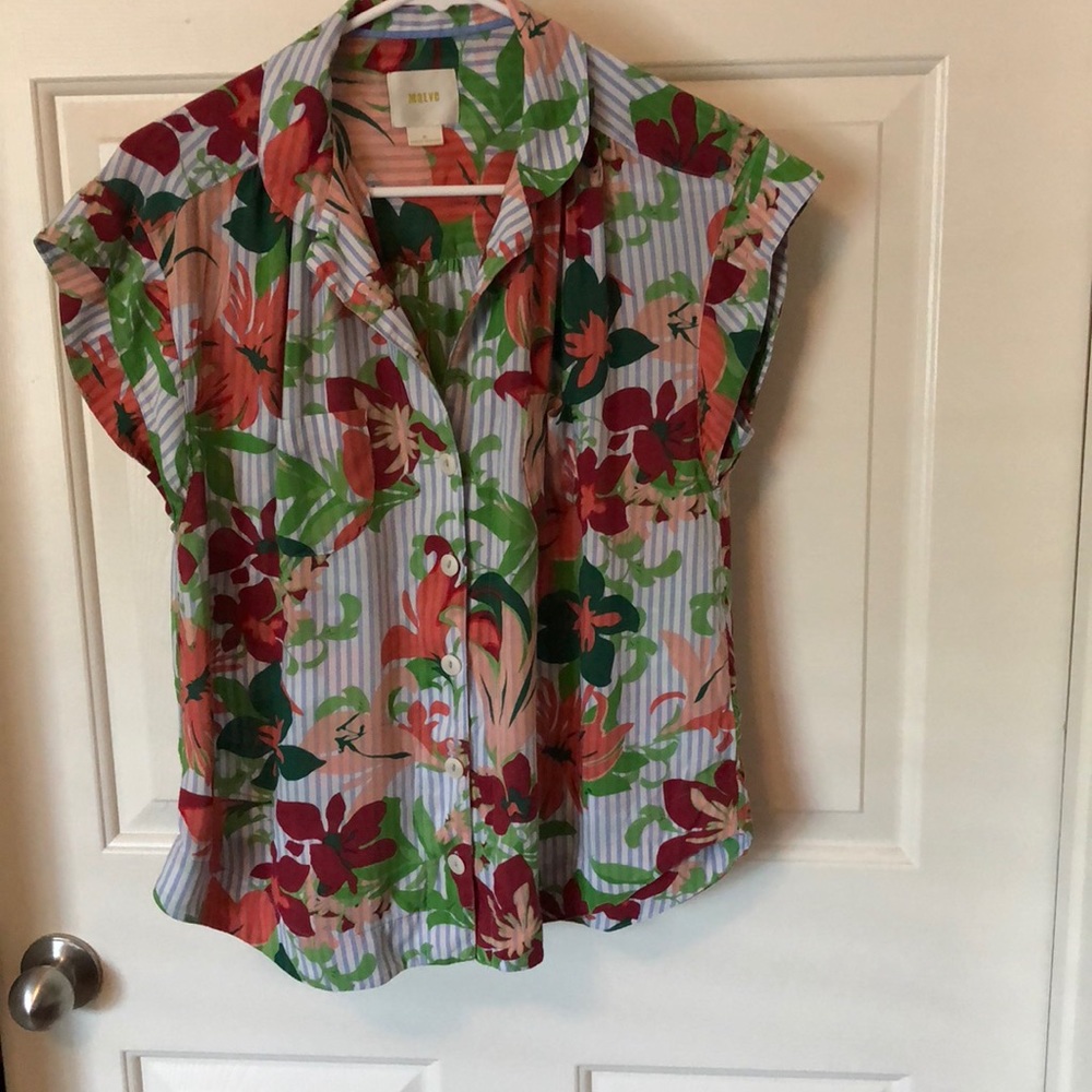 Anthropologie Maeve Button Down Blouse